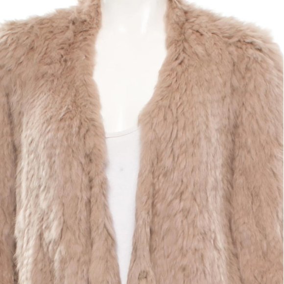 NICHOLAS Fawn Knitted Rabbit Coat 💯 Authentic - Picture 3 of 10